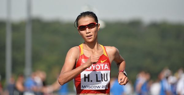 女子竞走：刘虹！王雪月！小伙伴一同摘金